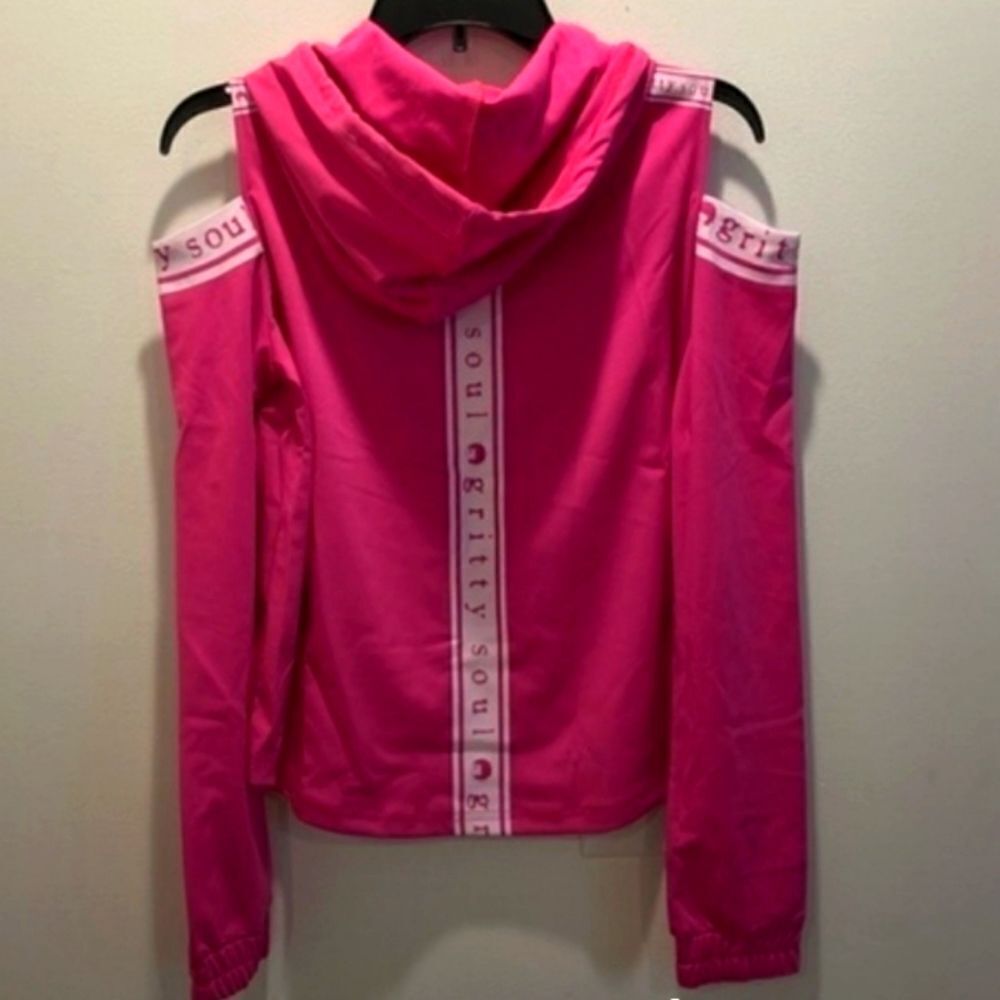 GRITTY SOUL Pretty In Pink Open Shoulder Tracksuit - Picture 5 of 11